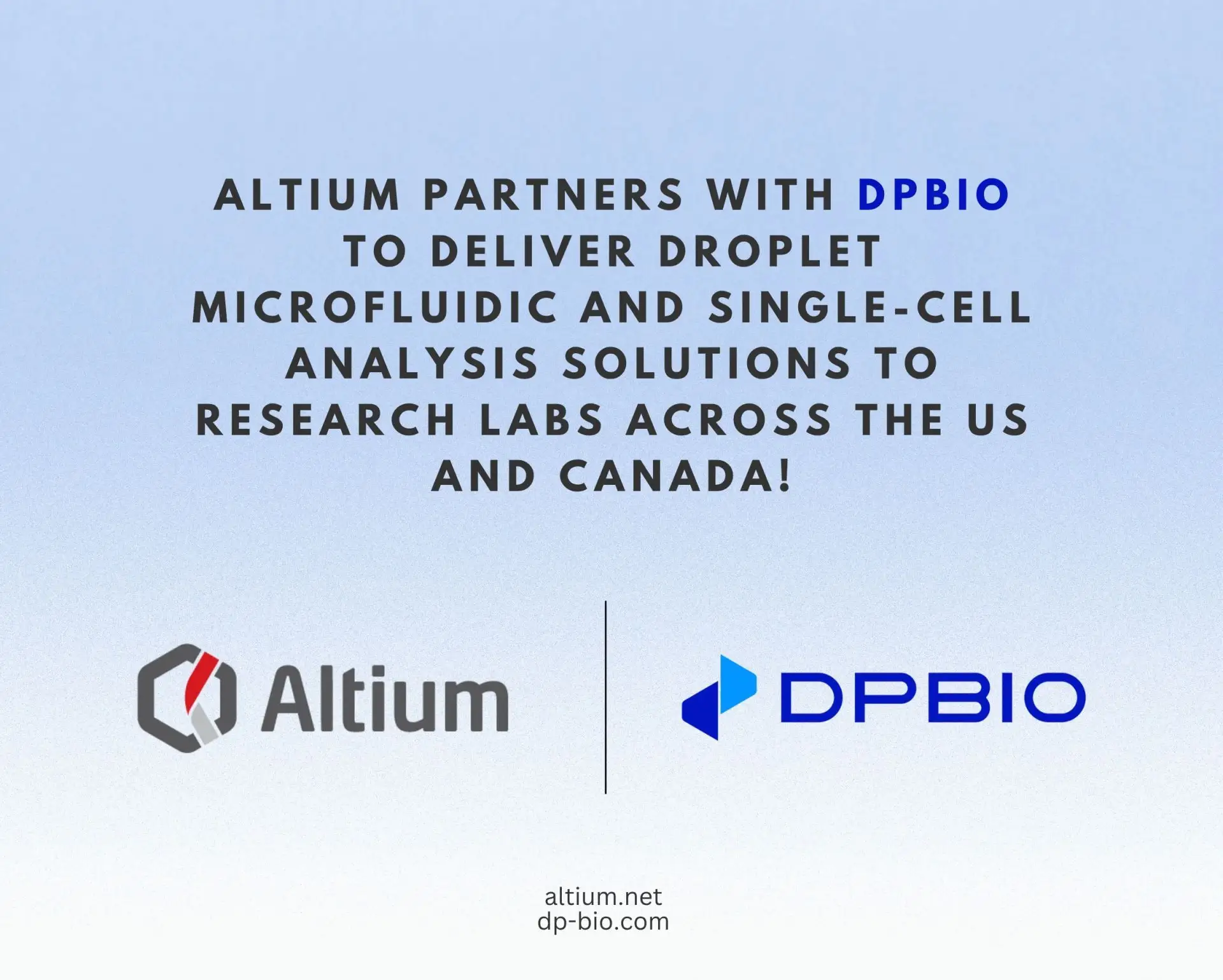Altium Partners with DPBio to Accelerate Antibody Discovery and Single-Cell Screening
